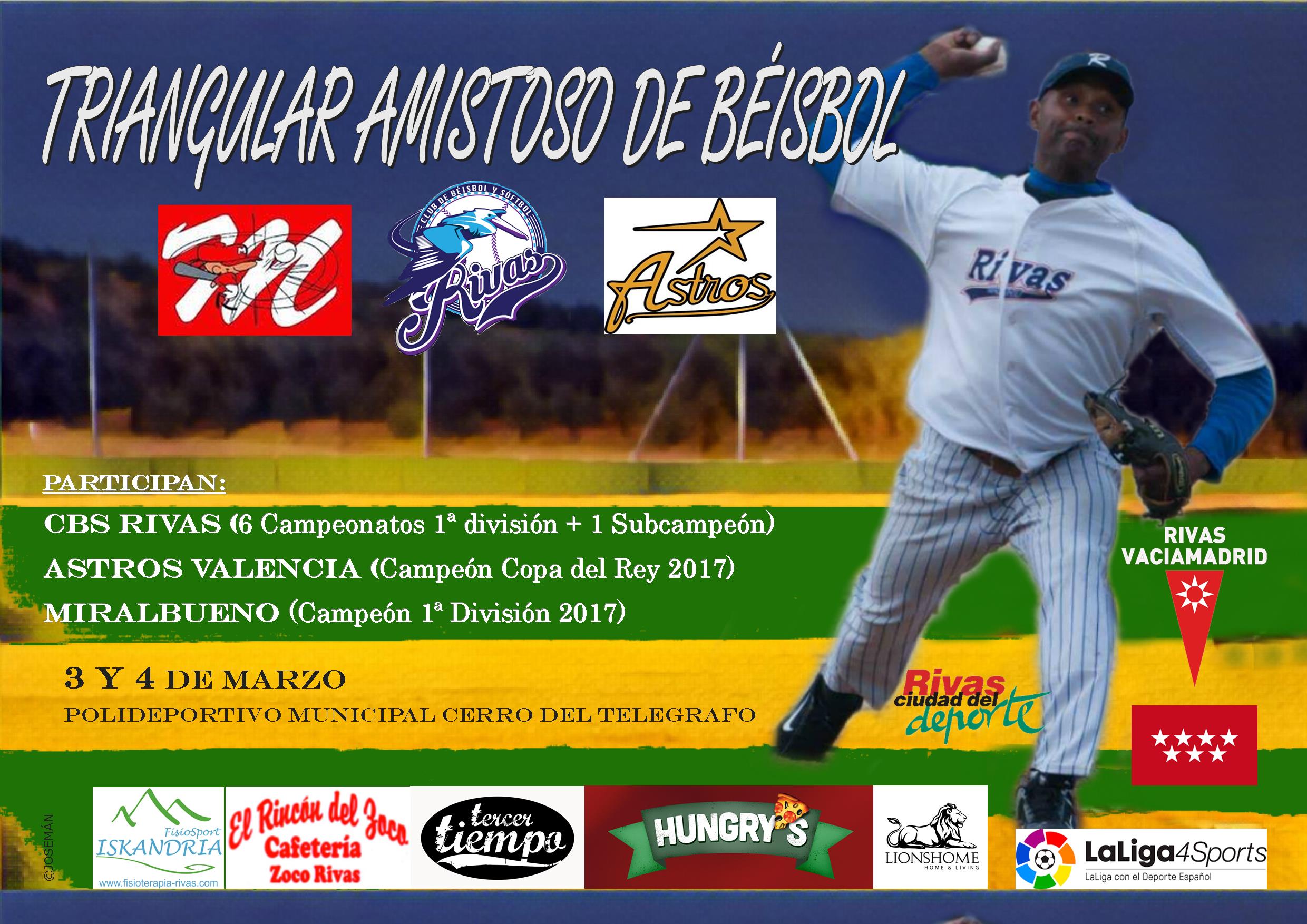 Poster Amistoso Béisbol Marzo 2018